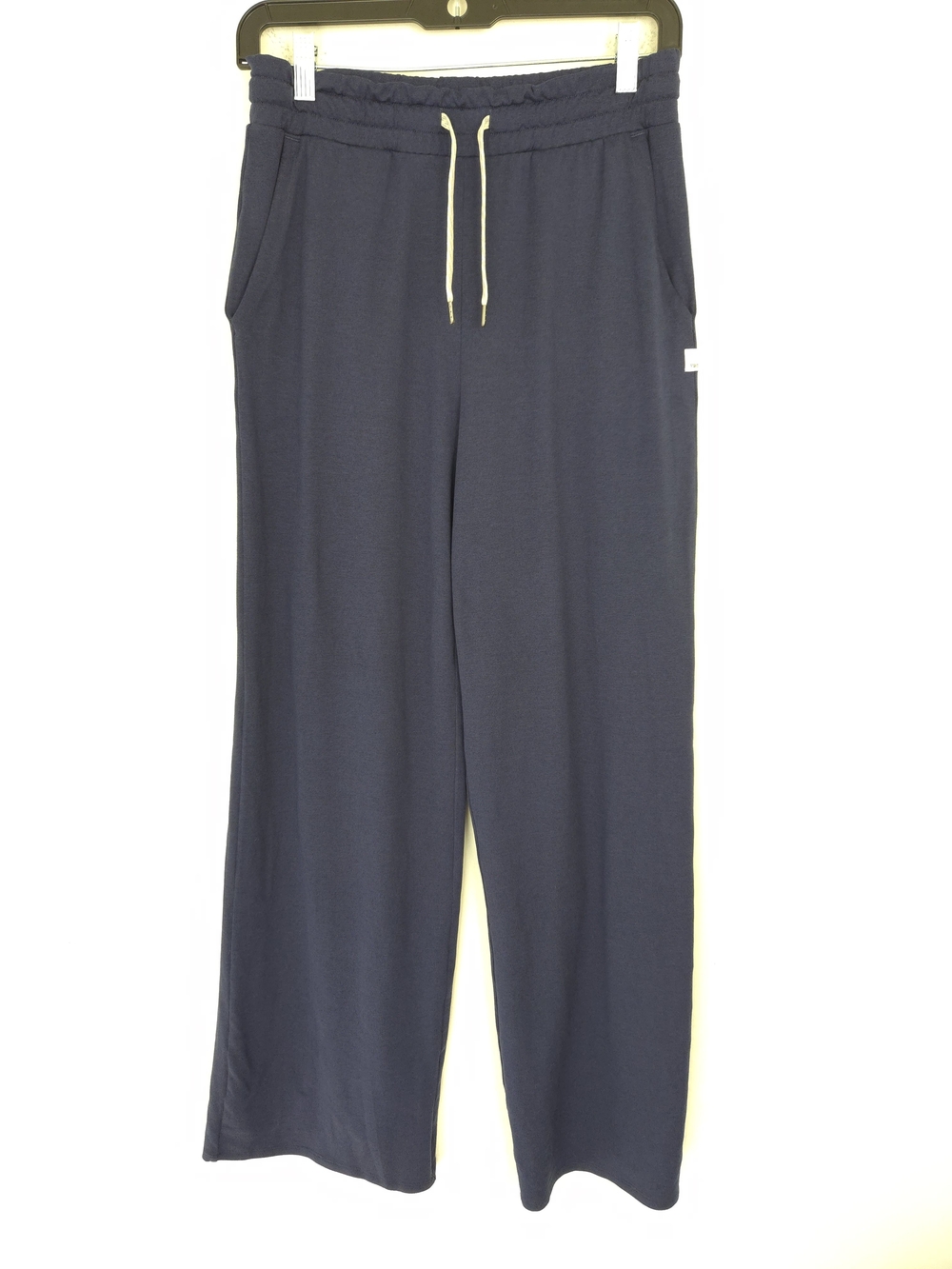 Vuori Women's Halo Essential Wide Leg Drawstring Sweatpants Blue Heather XS